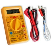 ARTESIA TOOL Arc 3.5" 8.9 cm Digital LCD Multimeter | DCV, ACV, DCA, OHM Readings | Inclusive of Heavy-Duty Leads | 9V Battery Powered