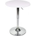 thumbnail image 1 of ARTETHYS Bar Table Adjustable Height Swivel 360 Degrees Round Tall Cpunter Height Pub Desk White, 1 of 16