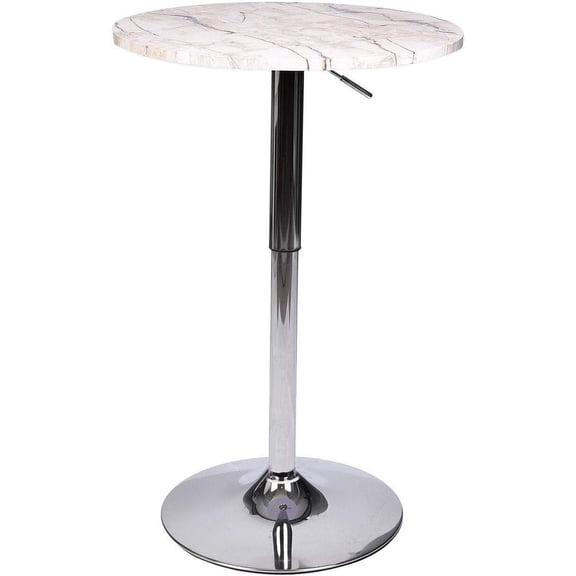 ARTETHYS Bar Table Adjustable Height Swivel 360 Degrees Round Tall Cpunter Height Pub Desk