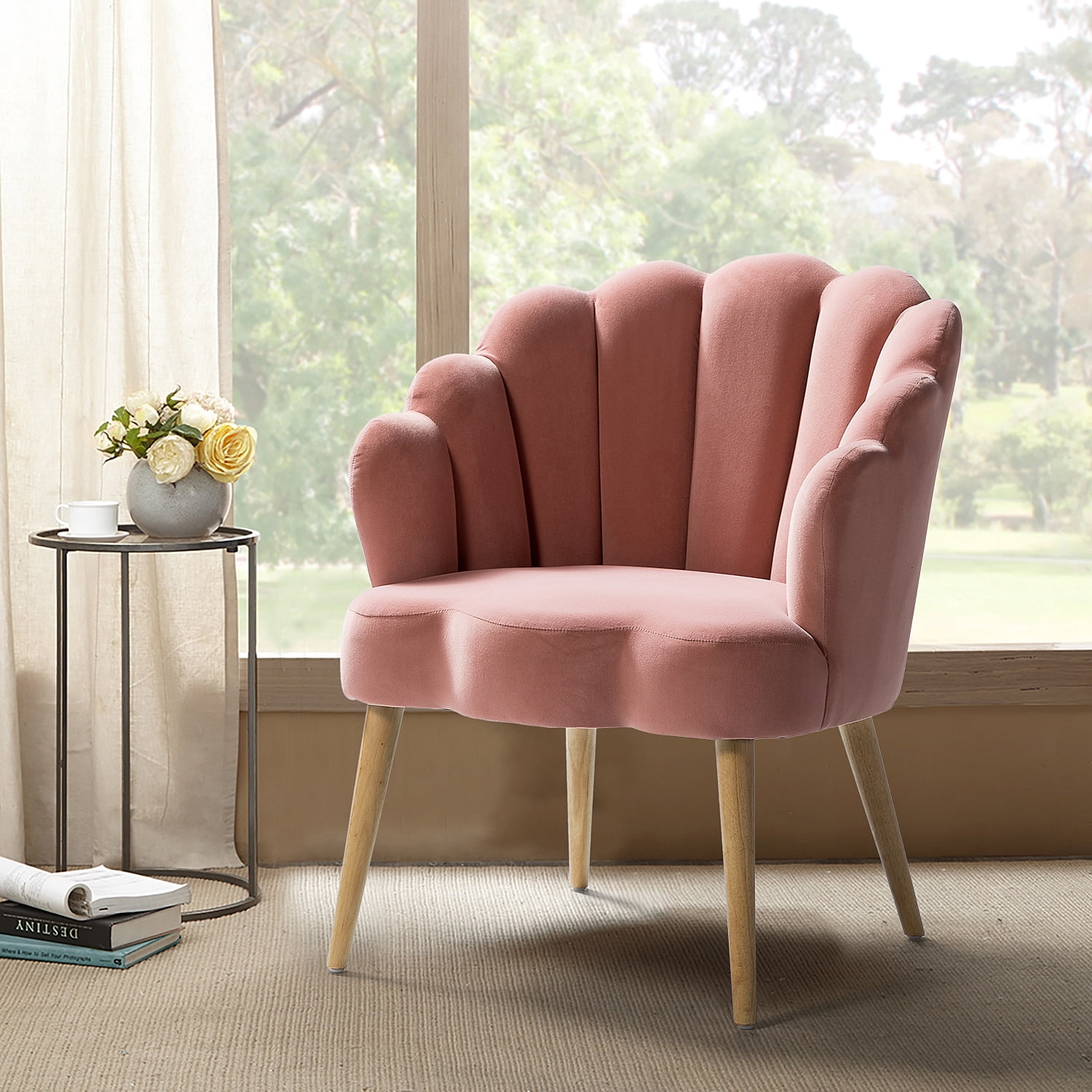 Small velvet bedroom chair discount