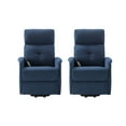 thumbnail image 1 of ARTFUL LIVING DESIGN Upholstery Power Lift Recliner set of 2 with Tufted Back Cushion for Adults, 1 of 10