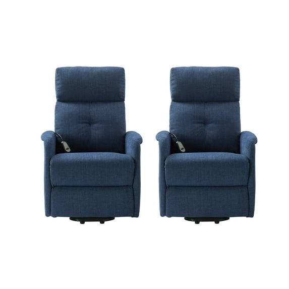 ARTFUL LIVING DESIGN Upholstery Power Lift Recliner set of 2 with Tufted Back Cushion for Adults