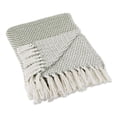 thumbnail image 1 of ARTICHOKE GREEN WOVEN THROW, 1 of 3