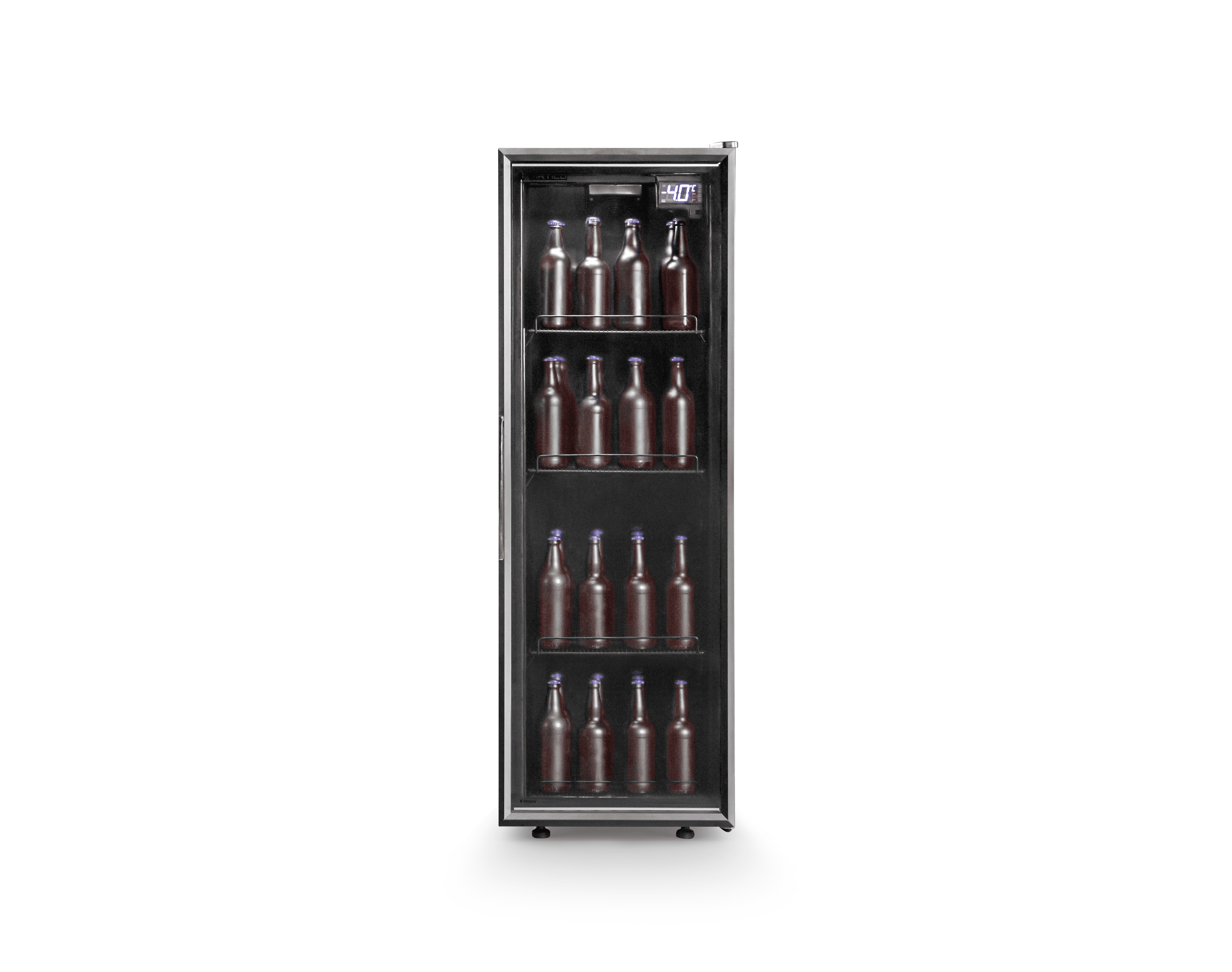 ARTICO Beverage Cooler – Built-in or Freestanding, Smart Temperature Control, Ultra-Quiet Operation, LED Lighting, Compressor Cooling, Modern Design (Black, 72 Bottles)