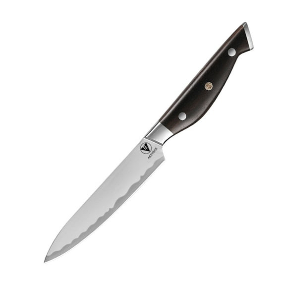 ARTIDGE 5 Inch Utility Knife, Ultra Sharp Japanese High Carbon Stainless Steel Kitchen Knives Set, Non-slip Professional Cooking Knife with Ergonomic Ebony Handle