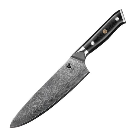 ARTIDGE 8IN Chef Knife 67-Layer Damascus Steel Kitchen Knifefor Precision Slicing, Meat, Vegetables & Sushi, Suit for Home and Commercial Use with G10 Handle