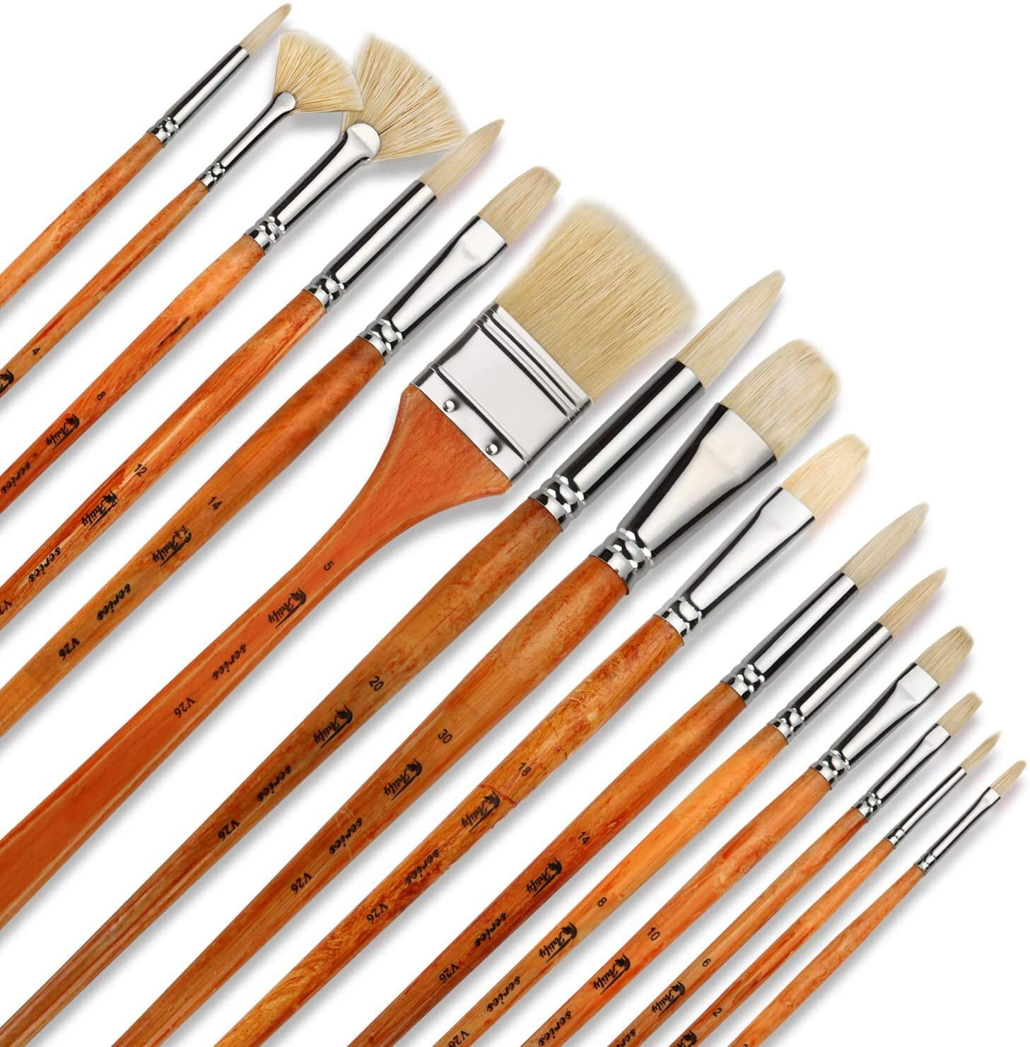 ARTIFY 24 Pieces Paint Brush Set, Expert Series, Enhanced