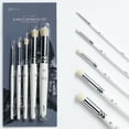 thumbnail image 1 of ARTIFY Drybrush Set of 5 Sizes: Expert Series Dry Brush For Effortless Miniature, Model, Ceramics, Citadel Painting - Hobby Detail Small Acrylic Oil Paint Brushes For Tabletop & Wargames Miniatures, 1 of 7