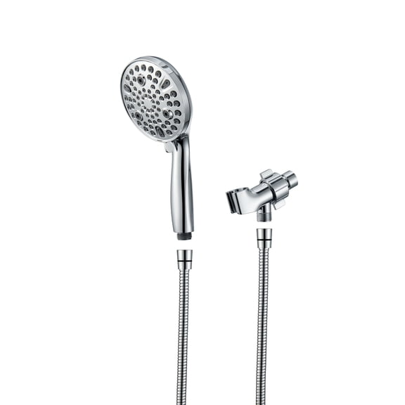 Artiqua High Pressure Handheld Shower Head with Power Wash & Pause for Tile Tub Pet Cleaning,10-Mode with Adjustable Flow, 71-inch Stainless Steel Hose, Anti-Clog Nozzles, Chrome