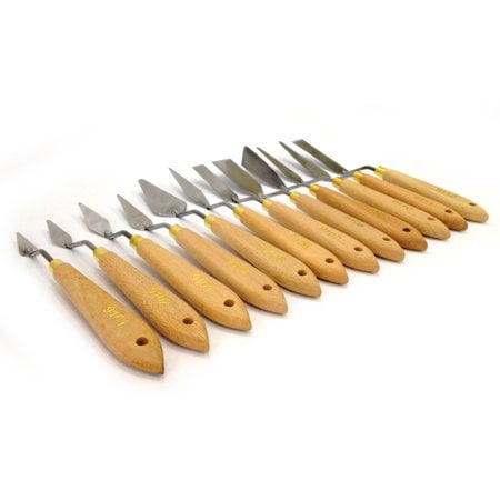 ARTIST PALETTE KNIFE SET -12 piece TOOLS - Supplies NEW!