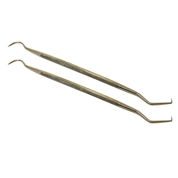 ARTIST'S BEST (2 Pack) 5.75" Double-Sided Bent Pointed Pick | Go-To Tool for Crafting Precision and Versatility | Great For Carving, Sculpting, Cleaning, Scraping Purposes