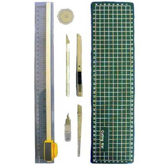 ARTIST'S BEST 7-Piece Craft Cutting Kit | Self-Healing Mat | Metric Ruler & Cutting Tools