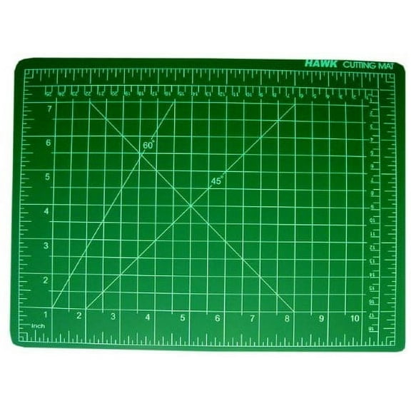 ARTIST'S BEST 9" x 12" (22.9 x 30.5 cm) Green Cutting Mat | Self-Healing | Pre-Marked Grid Lines in Inches & Millimeters | Protects Desk & Tabletop