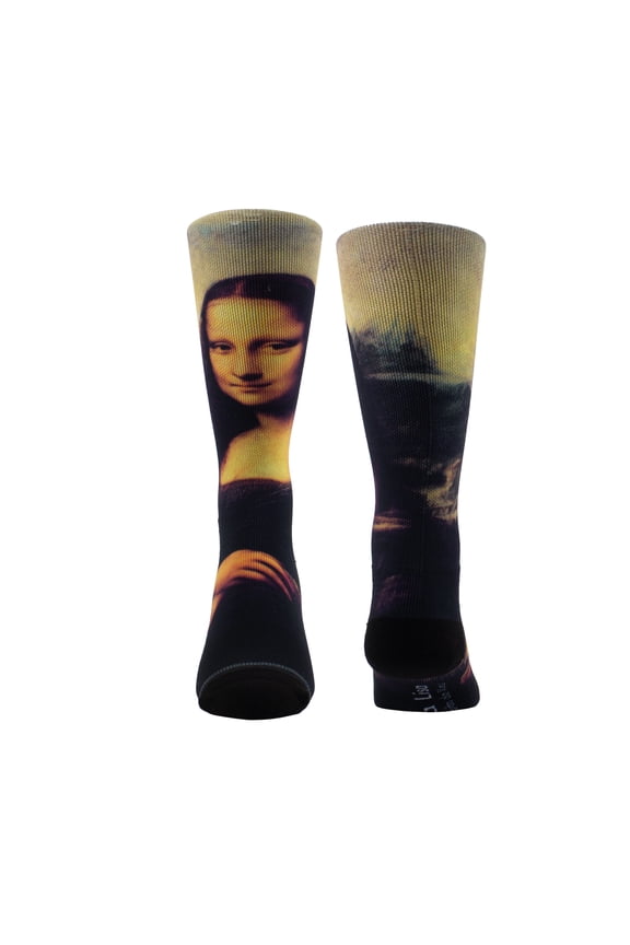 SERIES MONA LISA, CREW SOCKS, BLACK, ONE SIZE, MEN'S