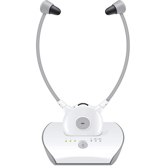 ARTISTE APH100 Wireless Headphones for TV, 2.4GHz Wireless TV Headphones for Senior, Plug and Play, 100ft Range, 2 Batteries