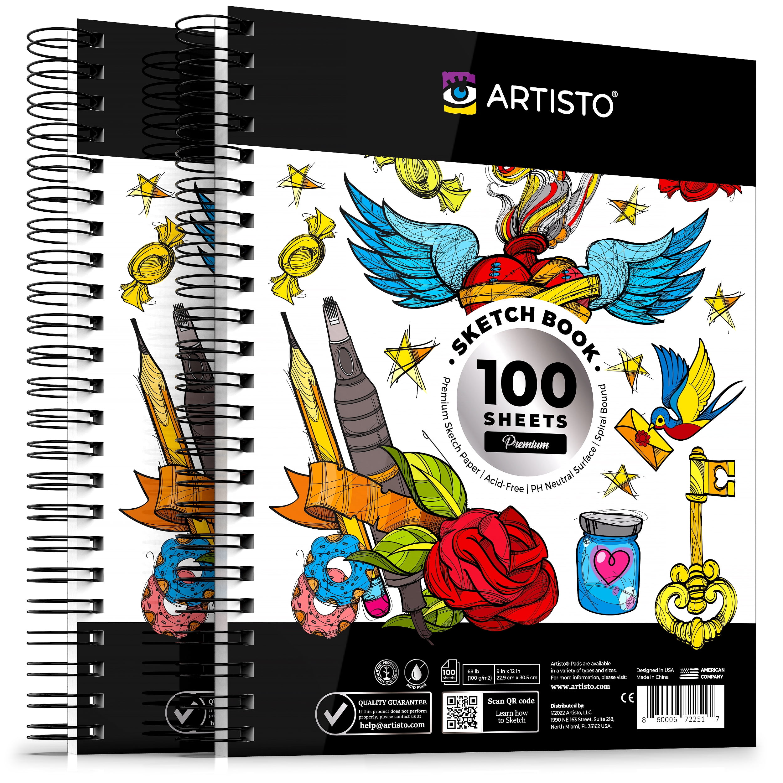Artists Sketch Books, 260 Sheets - Set of 2 — Shuttle Art