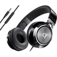 thumbnail image 1 of ARTIX CL750 Wired Headphones with Mic, Black, Noise Isolating On-Ear Headphones for Computer and Laptop Wired, Plug in Corded Headphone with Wire (Foldable, Aux Jack 3.5mm), 1 of 10
