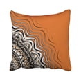 thumbnail image 1 of ARTJIA Abstraction Abstract Fractal Wavy Pattern On Orange Colors Creativity Curve Desktop Flame Pillowcase Throw Pillow Cover 18x18 inches, 1 of 1