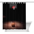 thumbnail image 1 of ARTJIA Basketball Court. Sport Arena Waterproof Fabric Shower Curtain Bath Curtain 60x72 inches, 1 of 1