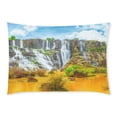 thumbnail image 1 of ARTJIA Beautiful Pongour Waterfall Pillow Case Pillow Cover Two Sides Printing 20x30 inches, 1 of 2
