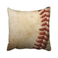 thumbnail image 1 of ARTJIA Brown Ball Close Up Of Baseball Threads With Room For Copy Red Game Athletics Competition Pillowcase Throw Pillow Cover Case 18x18 inches, 1 of 2
