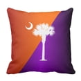thumbnail image 1 of ARTJIA Clemson South Carolina Orange Flag Pillowcase Cushion Cover 18x18 inches, 1 of 1