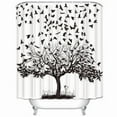 thumbnail image 1 of ARTJIA Crows On Tree Air Animals Wildlife Crow Signs Symbols Birds Shower Curtain 66x72 Inches, 1 of 1