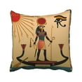 thumbnail image 1 of ARTJIA Egyptian Religion Of Ancient Egypt The Gods Aten And Ra In Solar Bark Sun Hieroglyph Pillowcase Cover 16x16 inch, 1 of 1
