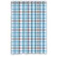 thumbnail image 1 of ARTJIA Fashion Blue/Light Blue/Grey Plaid Shower Curtain Waterproof Polyester Fabric Bathroom Curtain 48x72 inch, 1 of 1
