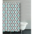 thumbnail image 1 of ARTJIA Gray And Turquoise Circles Pattern Decorative Bathroom Shower Curtain 48x72 inches, 1 of 4