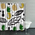 thumbnail image 1 of ARTJIA Hand Drawn Pattern Pineapples Floral Decorative Shower Curtains Bathroom Curtain 66x72 Inch, 1 of 1