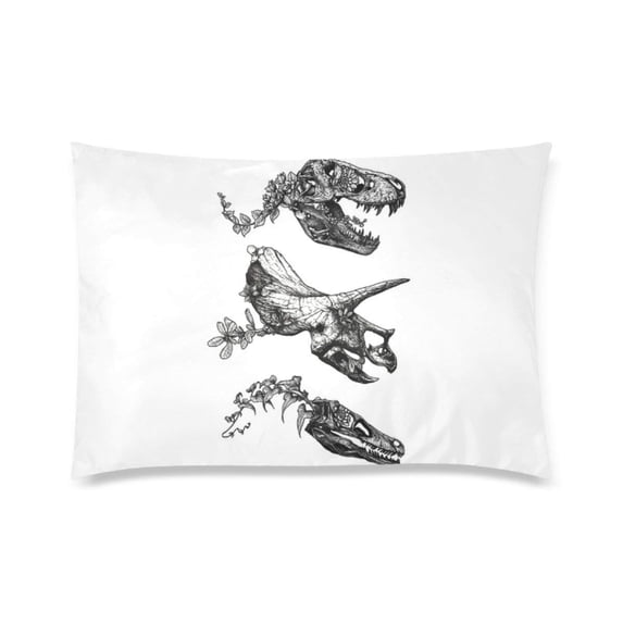 ARTJIA Jurassic Bloom Deisign Pillowcase Pillow Cover Two Sides Printing 20x30 Inches