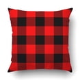 thumbnail image 1 of ARTJIA Lumberjack plaid pattern in red and black Simple vintage textile design Pillowcase Throw Pillow Cover Case 18x18 inches, 1 of 2