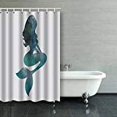 thumbnail image 1 of ARTJIA Mermaid Nebula Shower Curtain Polyester Bathroom Curtain 60x72 inches, 1 of 1