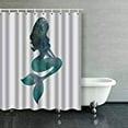 thumbnail image 1 of ARTJIA Mermaid Nebula Shower Curtain Polyester Bathroom Curtain 60x72 inches, 1 of 1