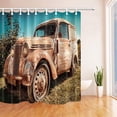 thumbnail image 1 of ARTJIA Old Cars Vintage Abandoned Cars on Farm Polyester Fabric Bath Curtain, Bathroom Shower Curtain 66x72 inches, 1 of 1