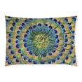 thumbnail image 1 of ARTJIA Peacock Feathers Pillow Case Pillow Cover Two Sides Printing 20x30 inches, 1 of 2