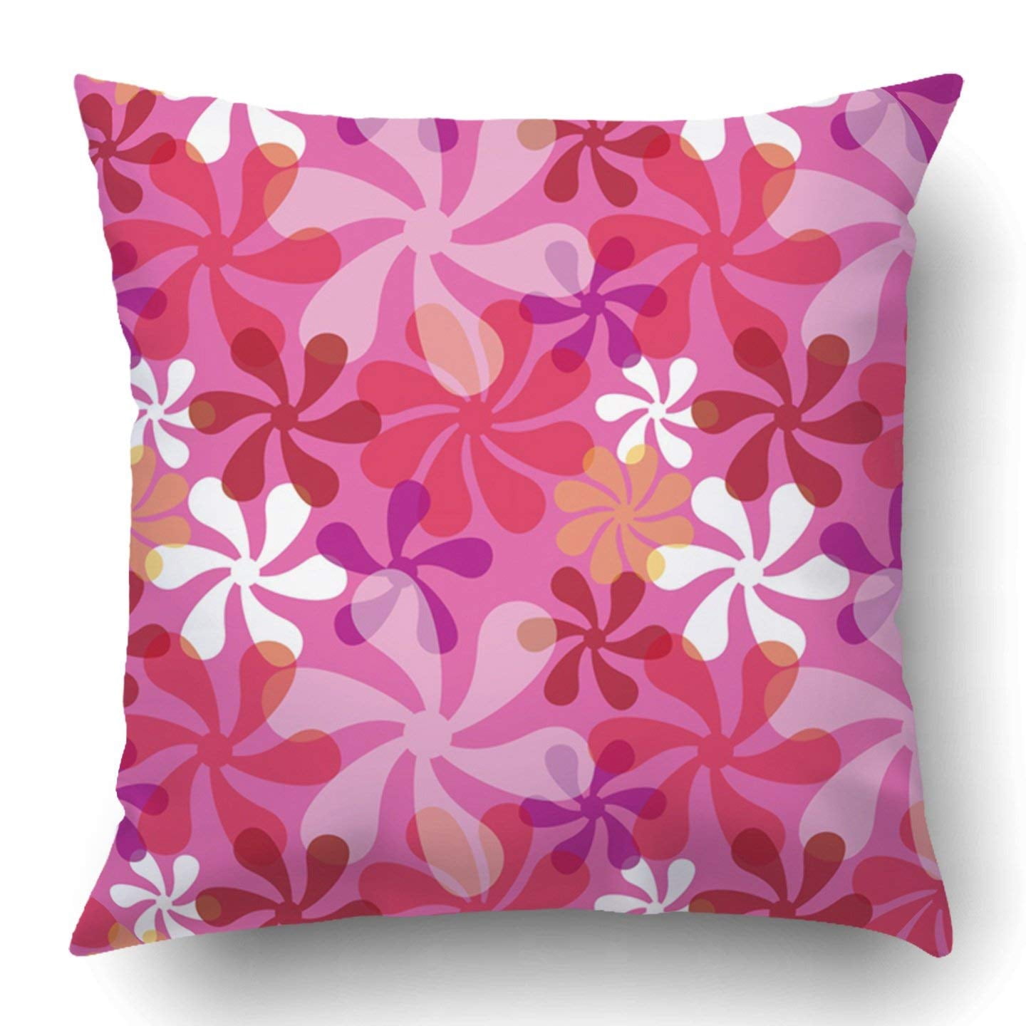 ARTJIA Pink 60S Retro Styled Pattern of Blob Shapes with Transparency ...