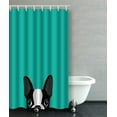 thumbnail image 1 of ARTJIA Stylish Boston Terrier Funny Pattern Bathroom Shower Curtain 36x72 inches, 1 of 4