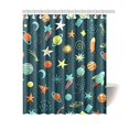 thumbnail image 1 of ARTJIA Universe Galaxy Outer Space Shower Curtain, Space Objects Bright Stars Polyester Fabric Shower Curtain Bathroom Sets 60x72 Inches, 1 of 3