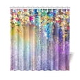 thumbnail image 1 of ARTJIA Watercolor Floral Shower Curtain, Ivies and Vines Flowers Polyester Fabric Shower Curtain Bathroom Sets with Hooks 66x72 Inches, 1 of 3
