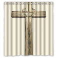 thumbnail image 1 of ARTJIA Wooden Cross Holy Cross Waterproof Polyester Fabric Shower Curtain 66x72 inches, 1 of 2