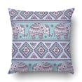 thumbnail image 1 of ARTJIA lotus ethnic elephant African tribal ornament Pillowcase Throw Pillow Cover Case 16x16 inches, 1 of 2