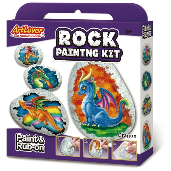 ARTLOVER- Rock Painting Kit - Dragon Egg B