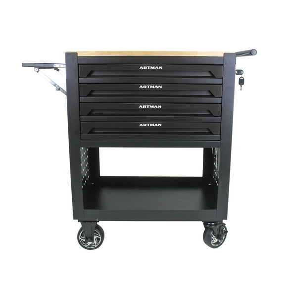 ARTMAN 4-Drawer Rolling Storage Tool Cart with Wheels and Drawers ,Tool Chest for Garage Workshop Warehouse