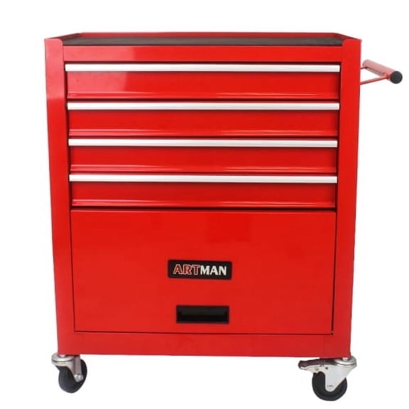 ARTMAN 4 Drawers Rolling Storage Steel Tool Cart Chest with Wheels and Drawers for Garage Workshop Warehouse