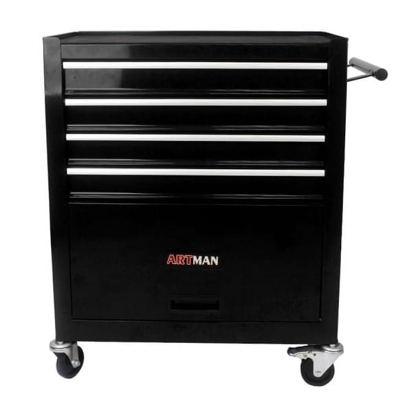 Tool Storage Rack Drawer ARTMAN 4 Drawers Rolling Tool Cart With Wheels,Metal Tool Chest Garage ...