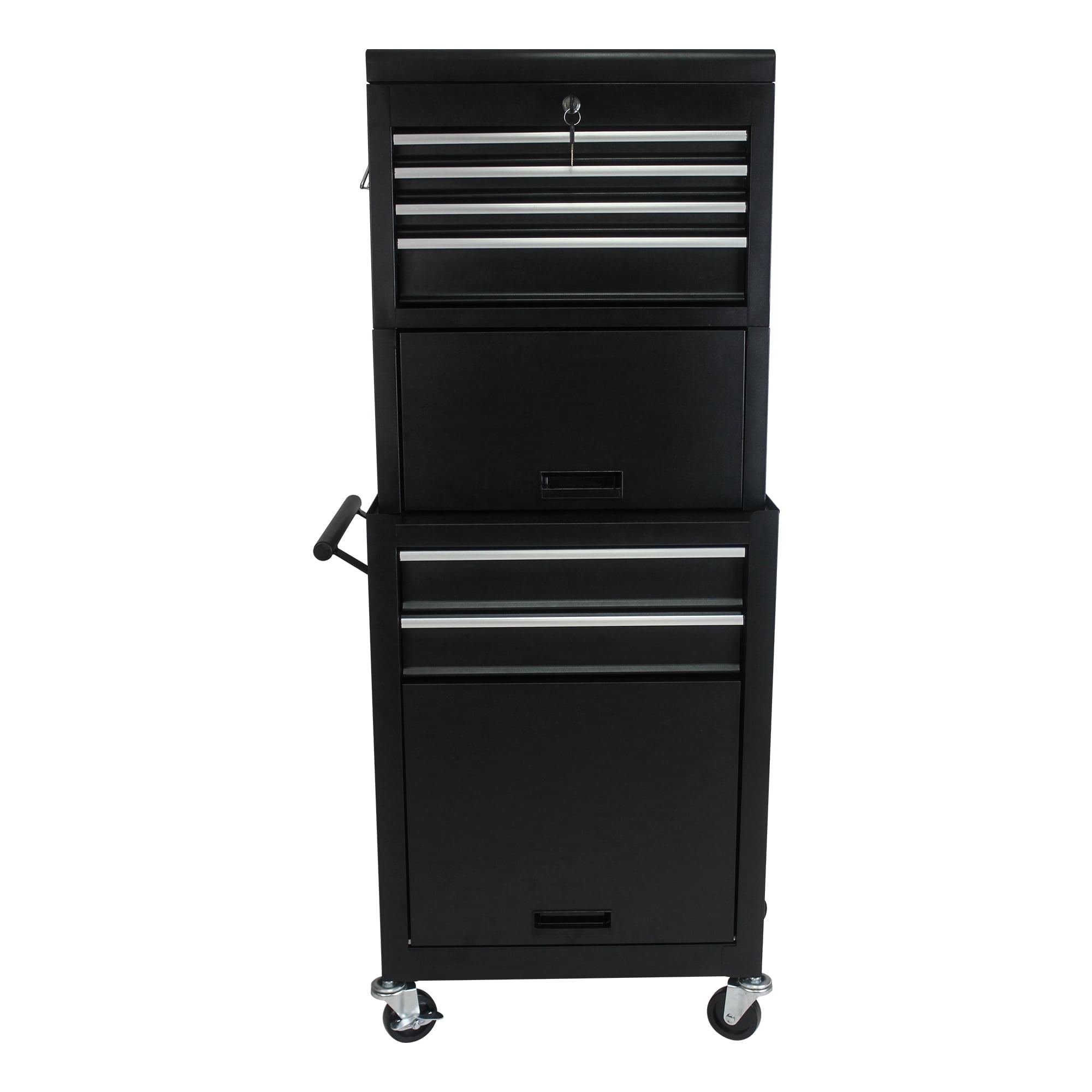 ARTMAN 6-Drawer 2 in 1 Mechanic Tool Box Storage Cabinet,High Capacity Rolling Tool Chest with Wheels and Drawers for Garage Workshop Warehouse Repair Shop