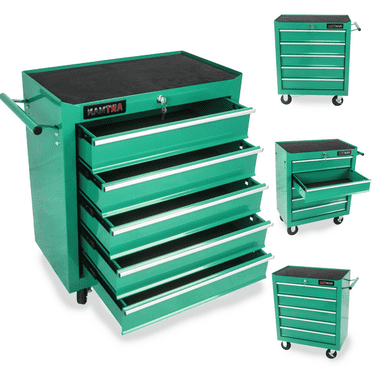 ARTMAN 5 Drawer Storage  Tool Chest for Garage Storage with 4 Wheels and Locking System for Workshop Garage Warehouse