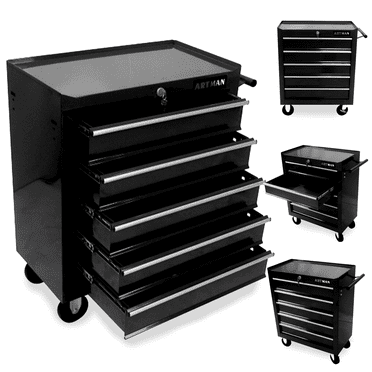ARTMAN 5 Drawer Rolling Tool Chest, Tool Storage Cabinet  with Wheels and Drawers for Garage Warehouse